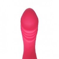 20 Function Double Ended Wand Massager, Silicone, RED, BOTH ENDS INDEPENDENTLY VIBRATE